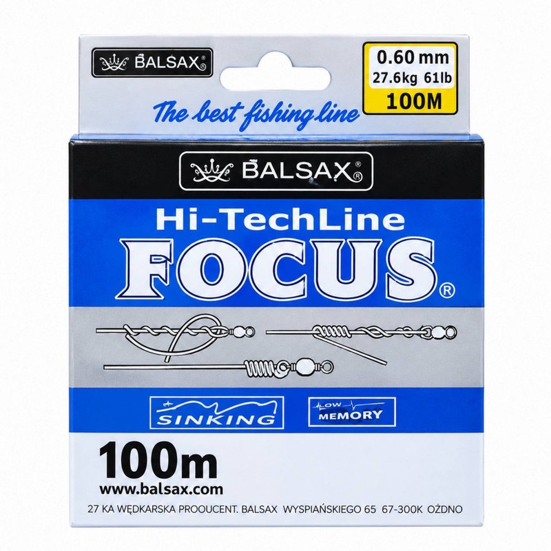 نخ ماهیگیری بالزاکس مدل Focus Hi-Tech Line طول 100 متر قطر 0.60 میلی‌متر