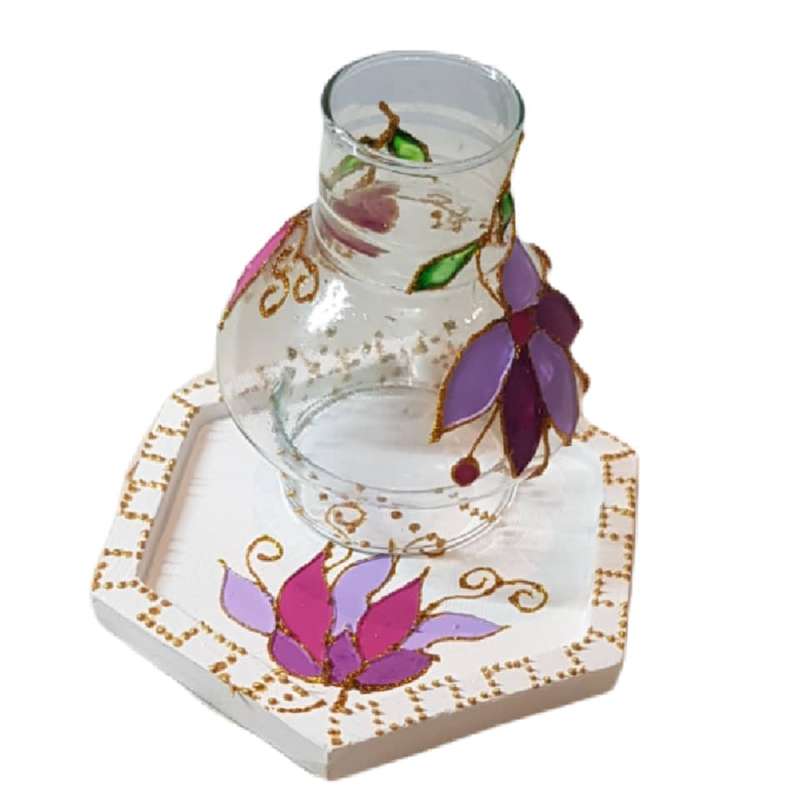 جا شمعی شیشه ای کد 14