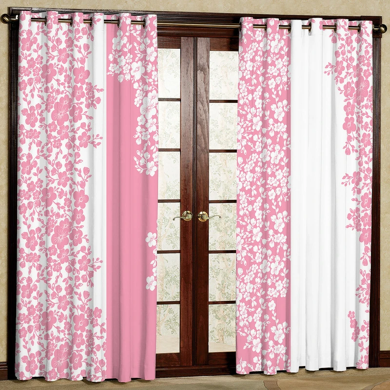 پرده مدل گلدار مخمل پانچی کد 4000a سایز 200x140 سانتی متر