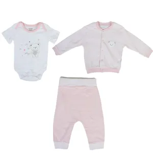 ست 3 تکه لباس نوزادی سیسیم بیبی مدل cag398 