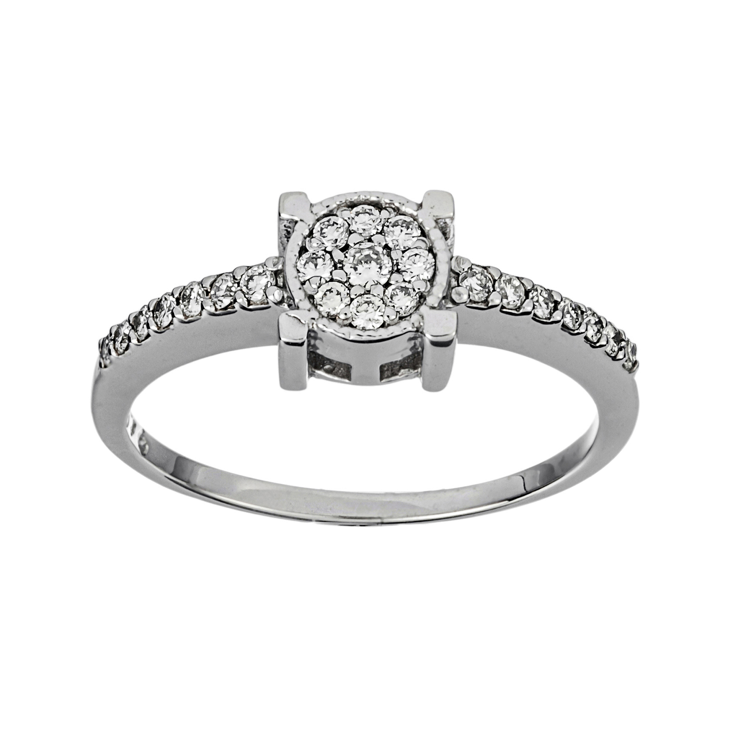 انگشتر طلا 18 عیار زنانه جواهری سون مدل 0041