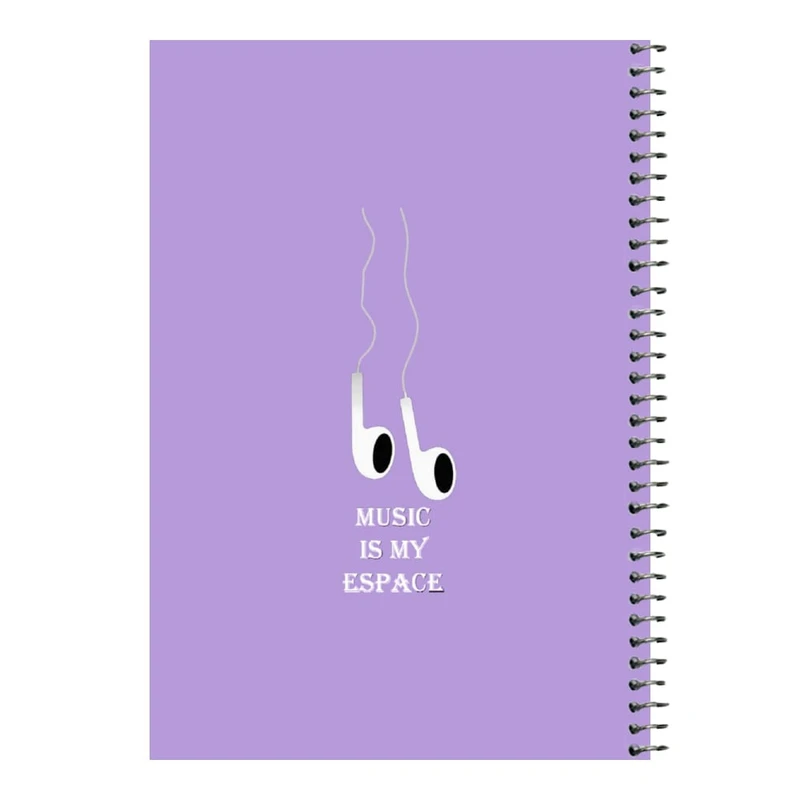 دفتر مشق 80 برگ اس جی مدل هندزفری   