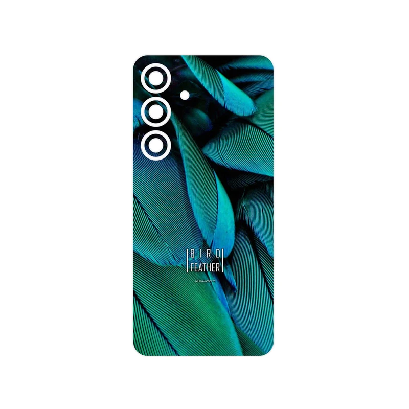 برچسب پوششی ماهوت مدل Green Feather مناسب برای گوشی موبایل سامسونگ Galaxy S24