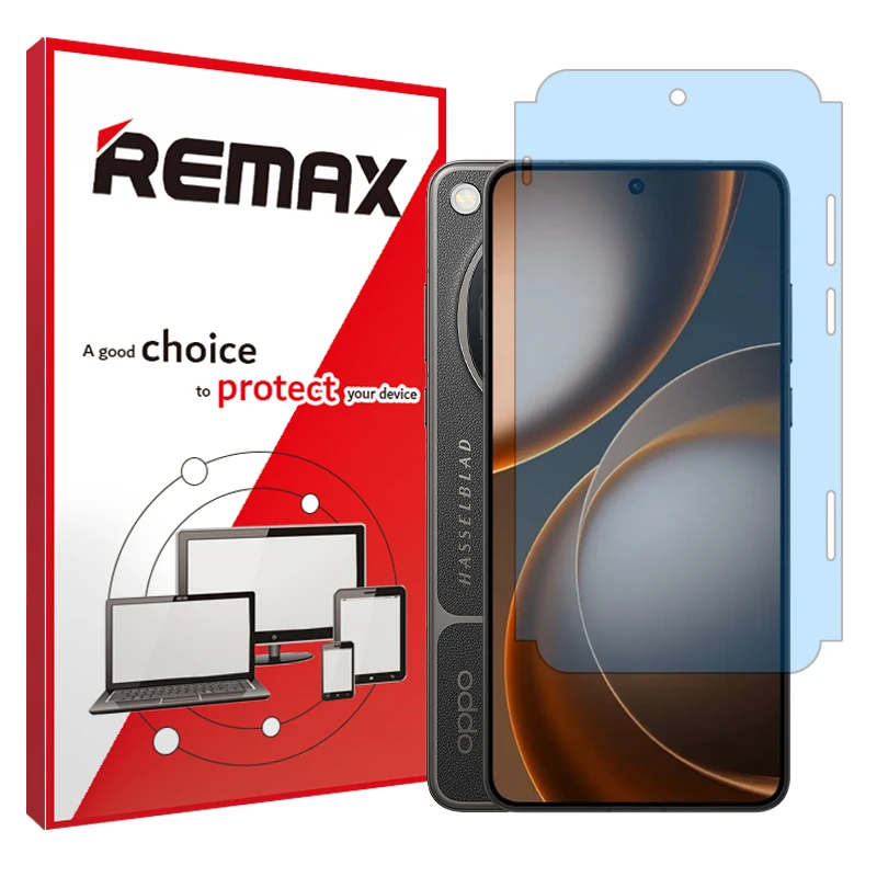 محافظ صفحه نمایش ریمکس مدل ۳۶۰ درجه فول مناسب برای گوشی موبایل اوپو Find X9 Ultra
