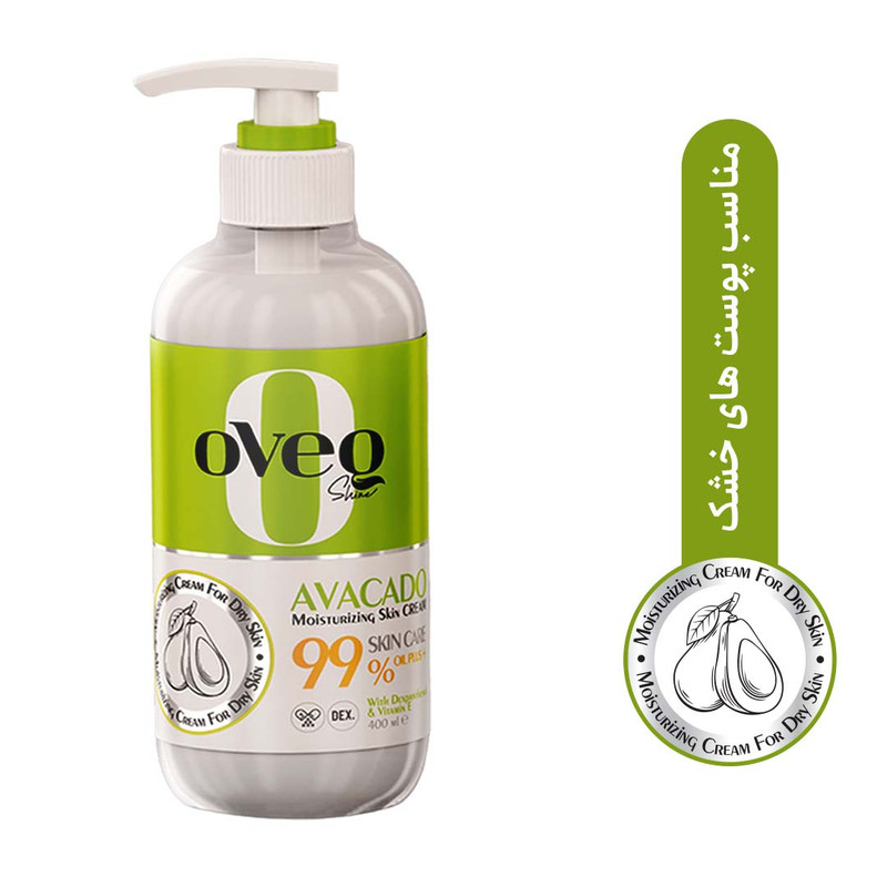 کرم مرطوب کننده اوک شاین مدل آووکادو حجم 400 میلی لیتر
