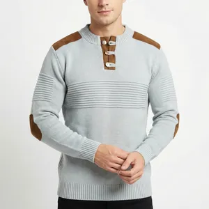 پلیور یقه ایستاده مردانه مدل 3DOGW