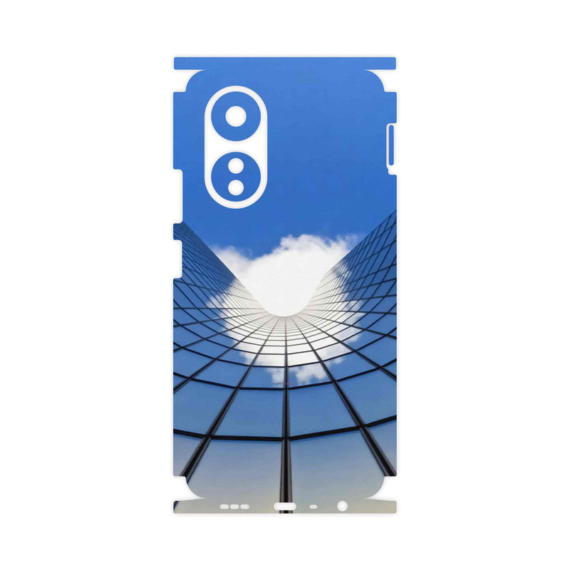 برچسب پوششی ماهوت مدل Glass skyscraper-FullSkin مناسب برای گوشی موبایل اپو A58 4G