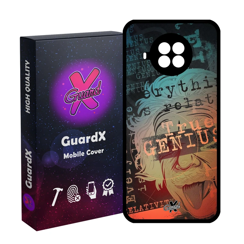 کاور گارد ایکس طرح اینشتین مدل Glass10487 مناسب برای گوشی موبایل شیائومی  MI 10T Lite/Redmi Note 9 Pro 5G/10I 5G