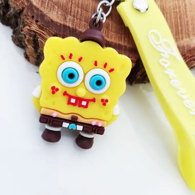 جاکلیدی مدل سیلیکونی طرح باب اسفنجی و کلاه کد DB20