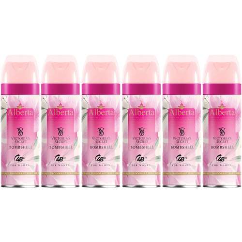 اسپری بدن زنانه آلبرتا مدل ویکتوریا سکرت بامشل حجم 200 میلی لیتر مجموعه 6 عددی