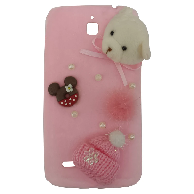 کاور مدل عروسکی کد 68-0 طرح خرسی مناسب برای گوشی موبایل هوآوی G610