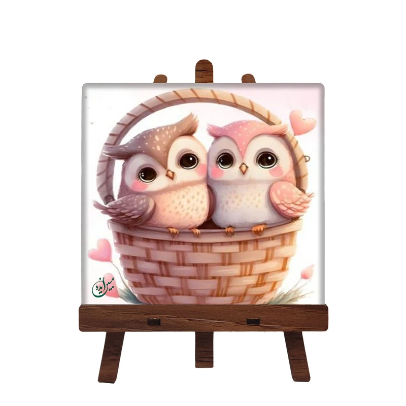 کاشی مبین ایده مدل جغد ch10 کد 1418 به همراه پایه