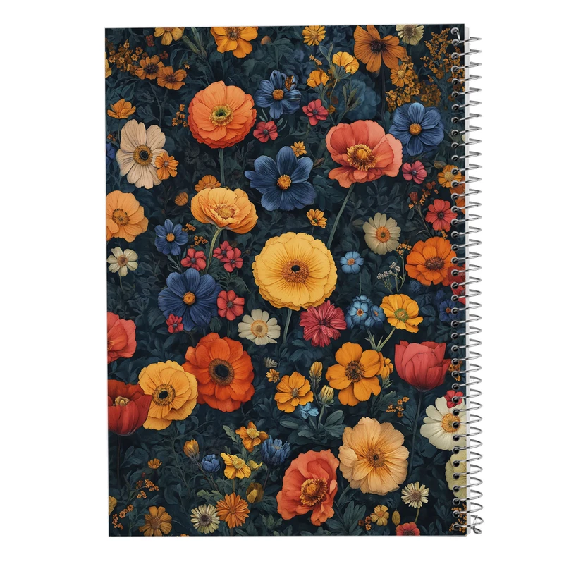 دفتر مشق 50 برگ مدوپد مدل گل کد DF13323