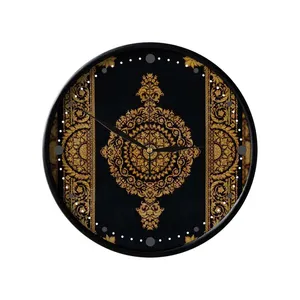 ساعت دیواری مدوپد طرح فرش قم ترنجی مدل C-Ghom101