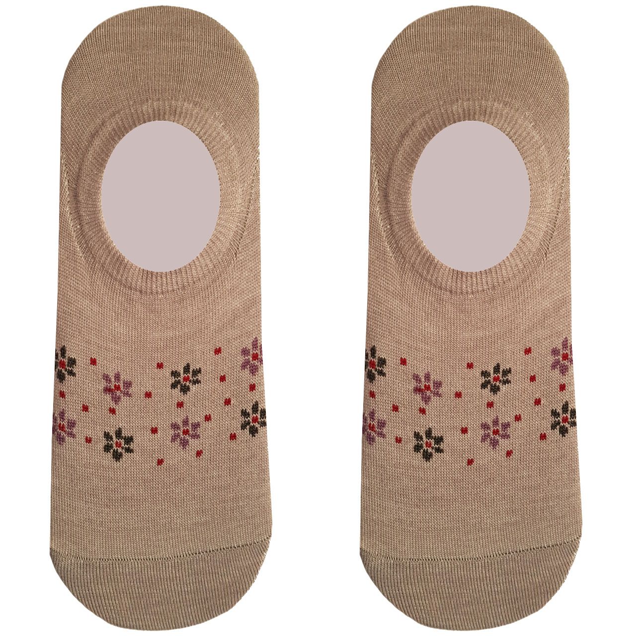 جوراب زنانه طرح گل مجموعه 4 عددی - - 8