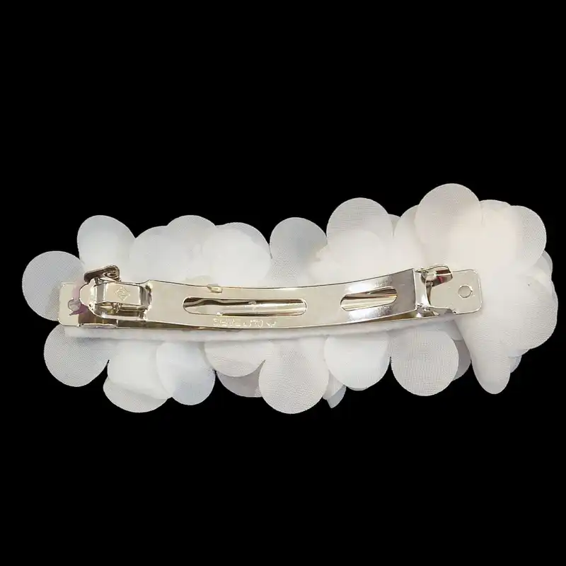 گیره مو زنانه مدل فرانسوی گلدار پارچه ای کد FRANSGOL02