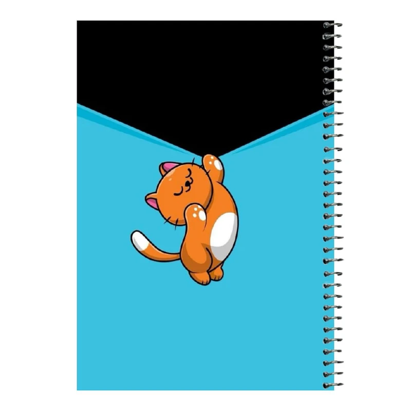 دفتر مشق 80 برگ اس جی مدل گربه کد۱   