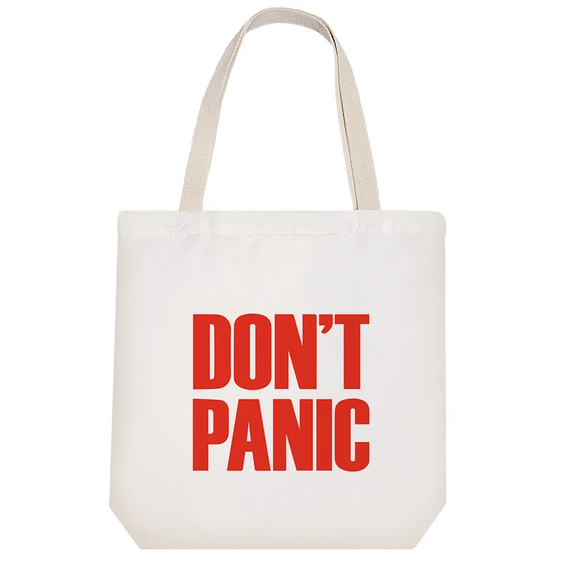 ساک خرید خندالو طرح Don't Panic مدل توت بگ کد 6529