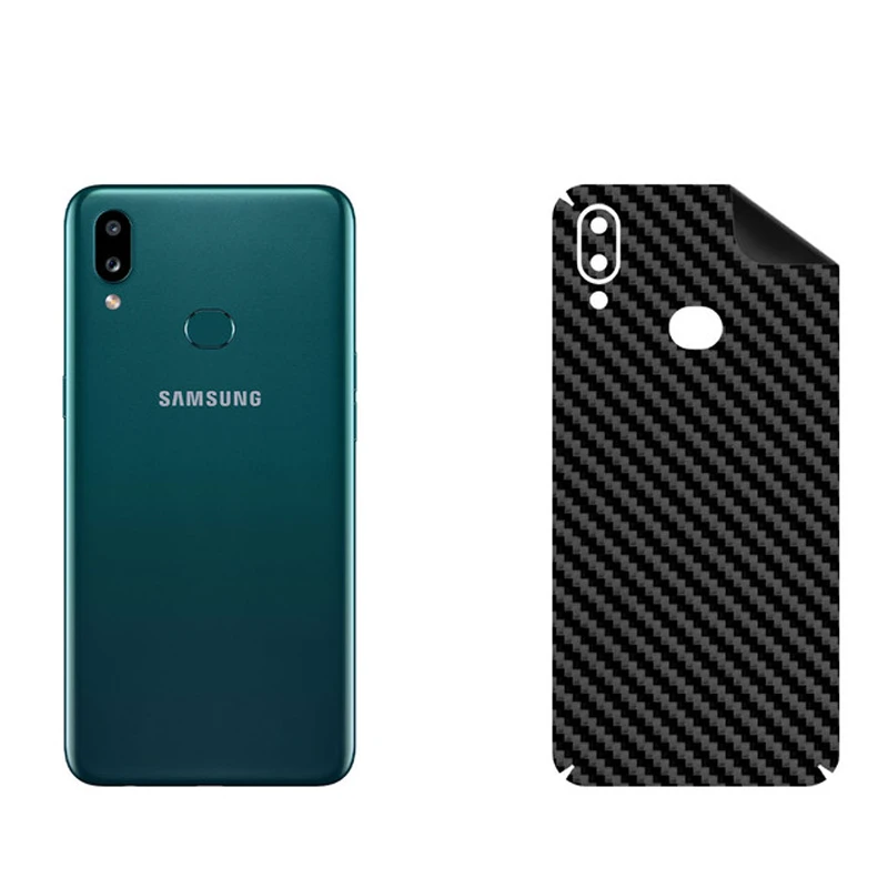 برچسب پوششی بستور مدل BT-Fiber طرح فیبر کربن مناسب برای گوشی موبایل سامسونگ Galaxy A10S