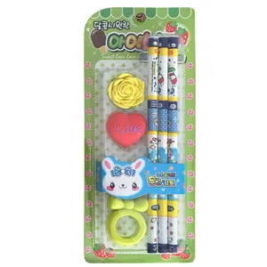 بسته لوازم التحریر طرح گل کد SA.22 مجموعه 6 عددی