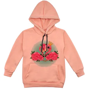 هودی دخترانه مدل فلامینگو عاشق F133 رنگ گلبهی