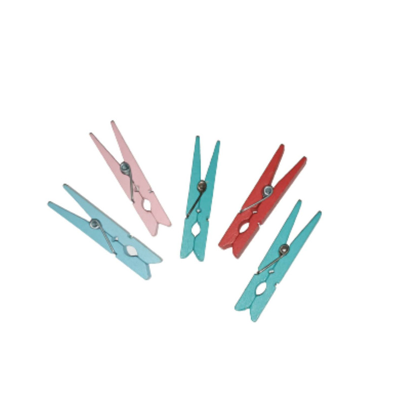 گیره دکوری مدل چوبی مجموعه 5 عددی