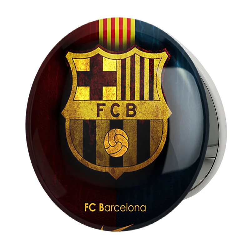 آینه جیبی خندالو طرح باشگاه بارسلونا مدل تاشو کد 26235 