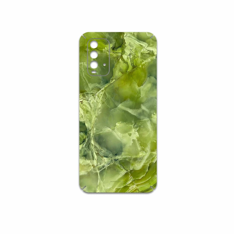 برچسب پوششی ماهوت مدل Green Crystal Marble مناسب برای گوشی موبایل شیائومی Redmi 9T