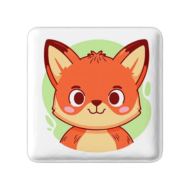 پیکسل خندالو طرح روباه حیوانات بامزه مدل مربعی کد 37139