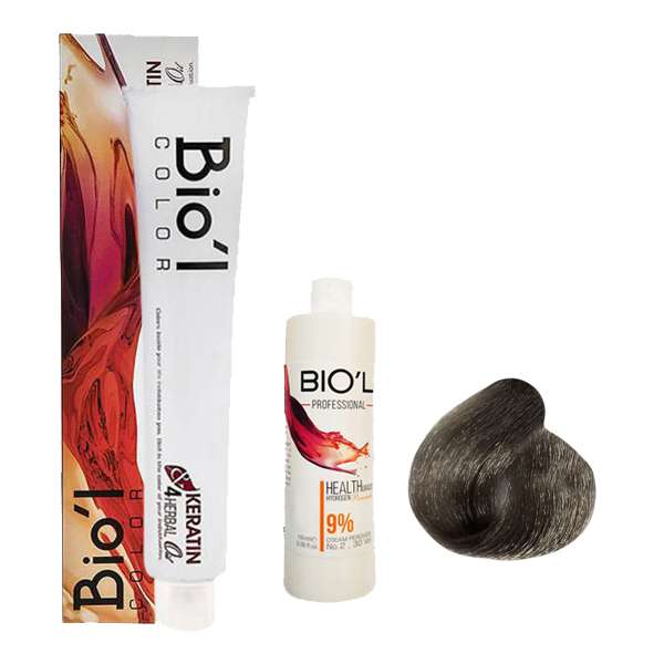 کیت رنگ مو بیول سری ASH شماره 8.1 حجم 100 میلی لیتر رنگ بلوند دودی روشن