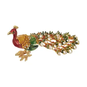 جعبه جواهرات طرح طاووس کد 117