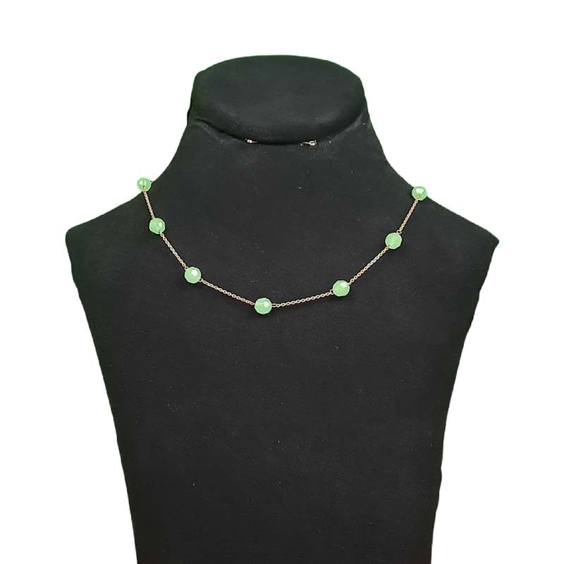 گردنبند نقره زنانه مدل سنگی