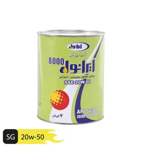 روغن موتور خودرو ایرانول مدل 8000 حجم 4 لیتر