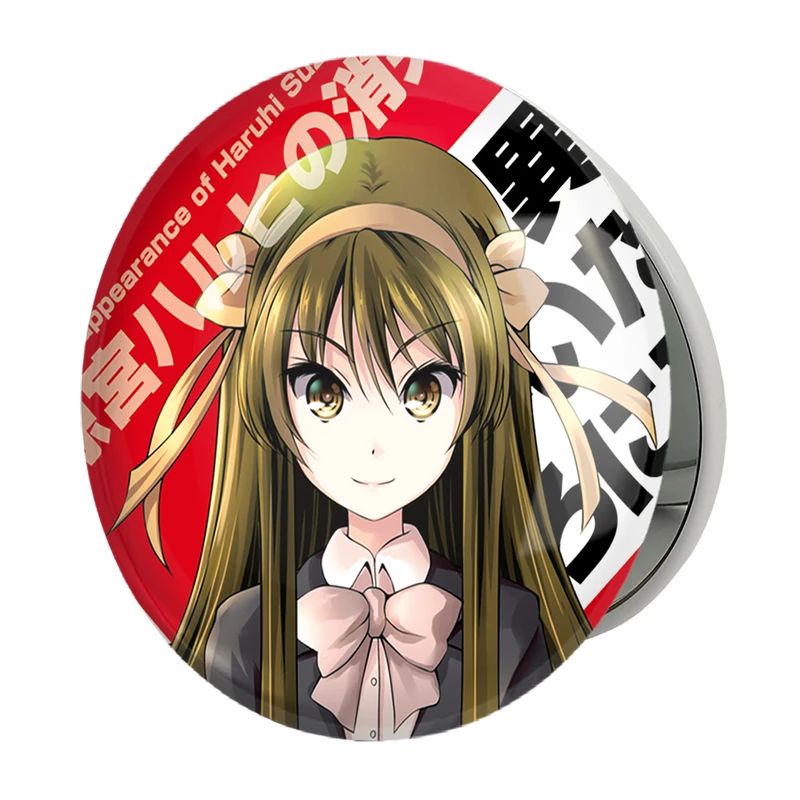 آینه جیبی خندالو طرح هاروهی انیمه ناپدید شدن هارومی سوزومیا The Disappearance of Haruhi Suzumiya مدل تاشو کد 23122 