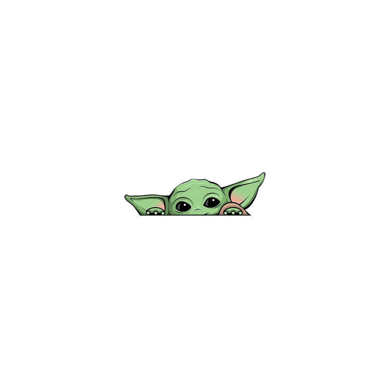 استیکر لپ تاپ لولو طرح بیبی یودا BABY YODA کد 764