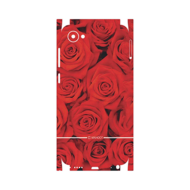 برچسب پوششی ماهوت مدل Red-Flower-FullSkin مناسب برای گوشی موبایل اچ تی سی Desire 12