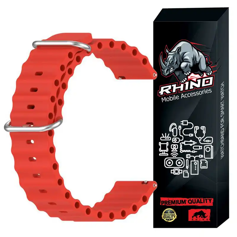 بند راینو مدل Ocean مناسب برای ساعت هوشمند هایلو LS02