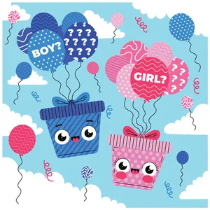 بنر تم مدل جشن تعیین جنسیت کد 1092