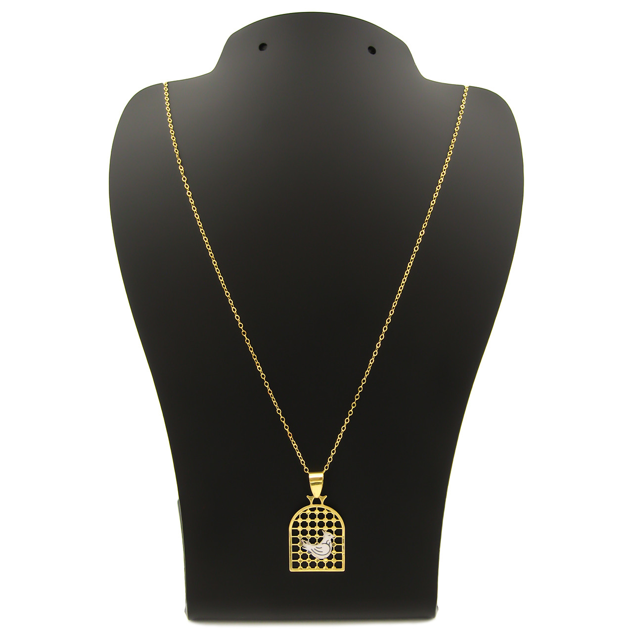 گردنبند طلا 18 عیار زنانه کاپانی مدل مرغ آمین کد KN051