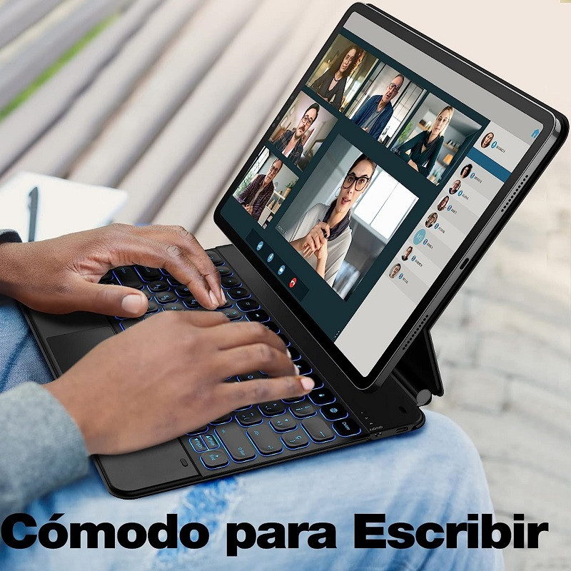 کیبورد تبلت بی سیم مدل Dracool 27ESMK مناسب برای تبلت اپل Ipad Pro 12.9