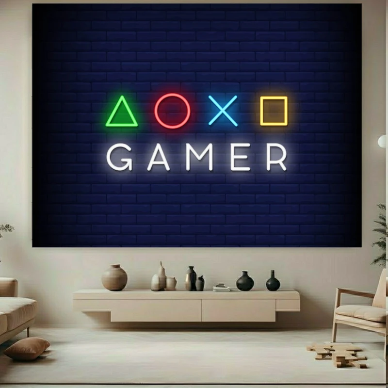  پوستر پارچه ای طرح گیم نت مدل نئون کد BK24051