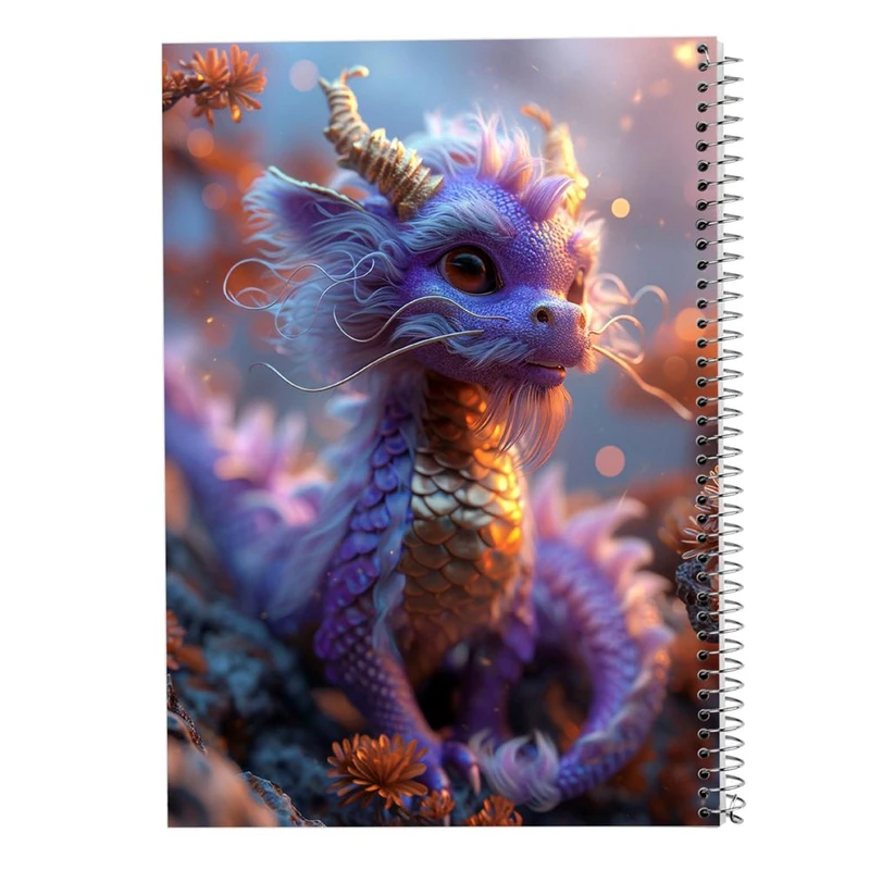 دفتر ژورنال نویسی 50 برگ مدوپد مدل نقطه ای طرح اژدها کد DF16803