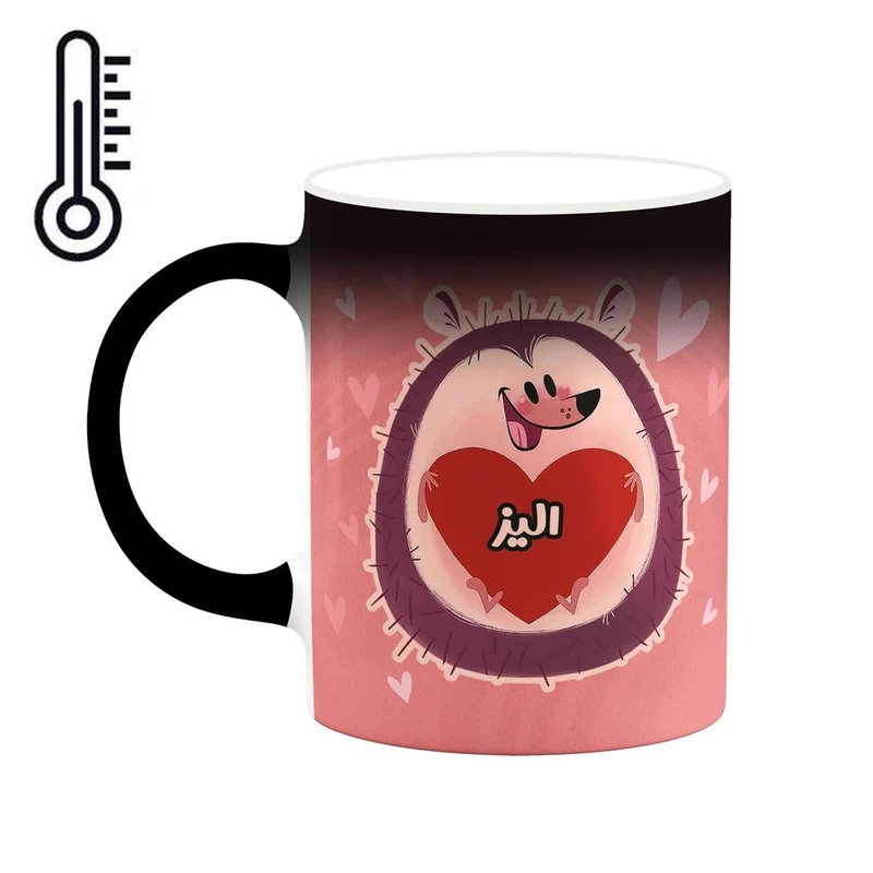 ماگ حرارتی کاکتی طرح اسم الیز مدل قلب کد mgn11165