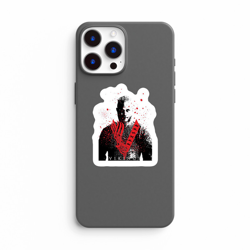 استیکر لپ تاپ و موبایل بووم طرح Ragnar Lothbrok مدل V2 کد LB41