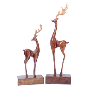 مجسمه چوبی گوزن مدل RS 322