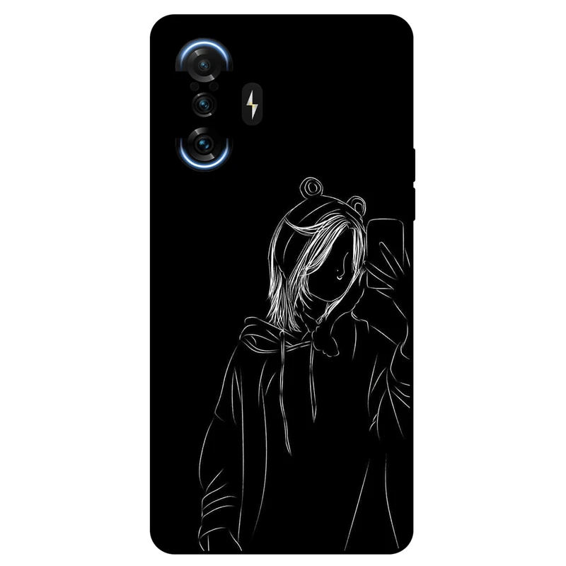 کاور مگافون طرح دخترانه مدل 1841 مناسب برای گوشی موبایل شیائومی Redmi K40 Gaming