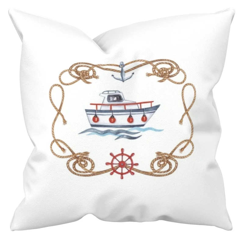 کاور کوسن مدل قایق سایز 40*40 سانتی متر