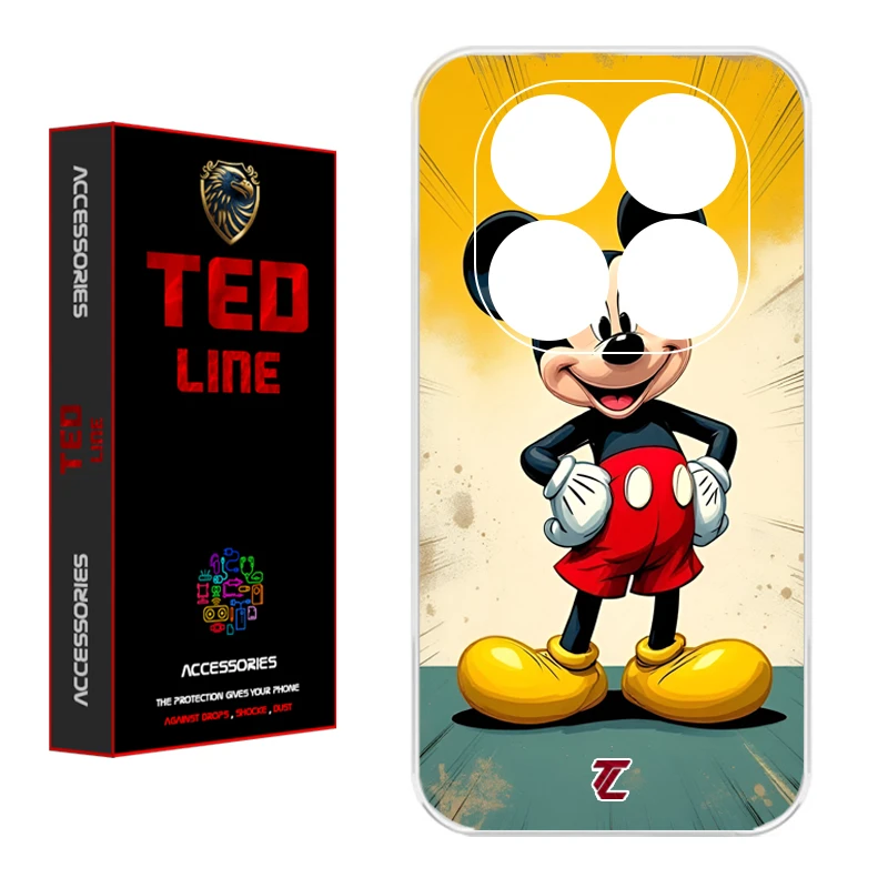 کاور تدلاین طرح میکی موس کد 1144 مناسب برای گوشی موبایل شیائومی Poco X7 / Redmi Note 14 Pro 4G