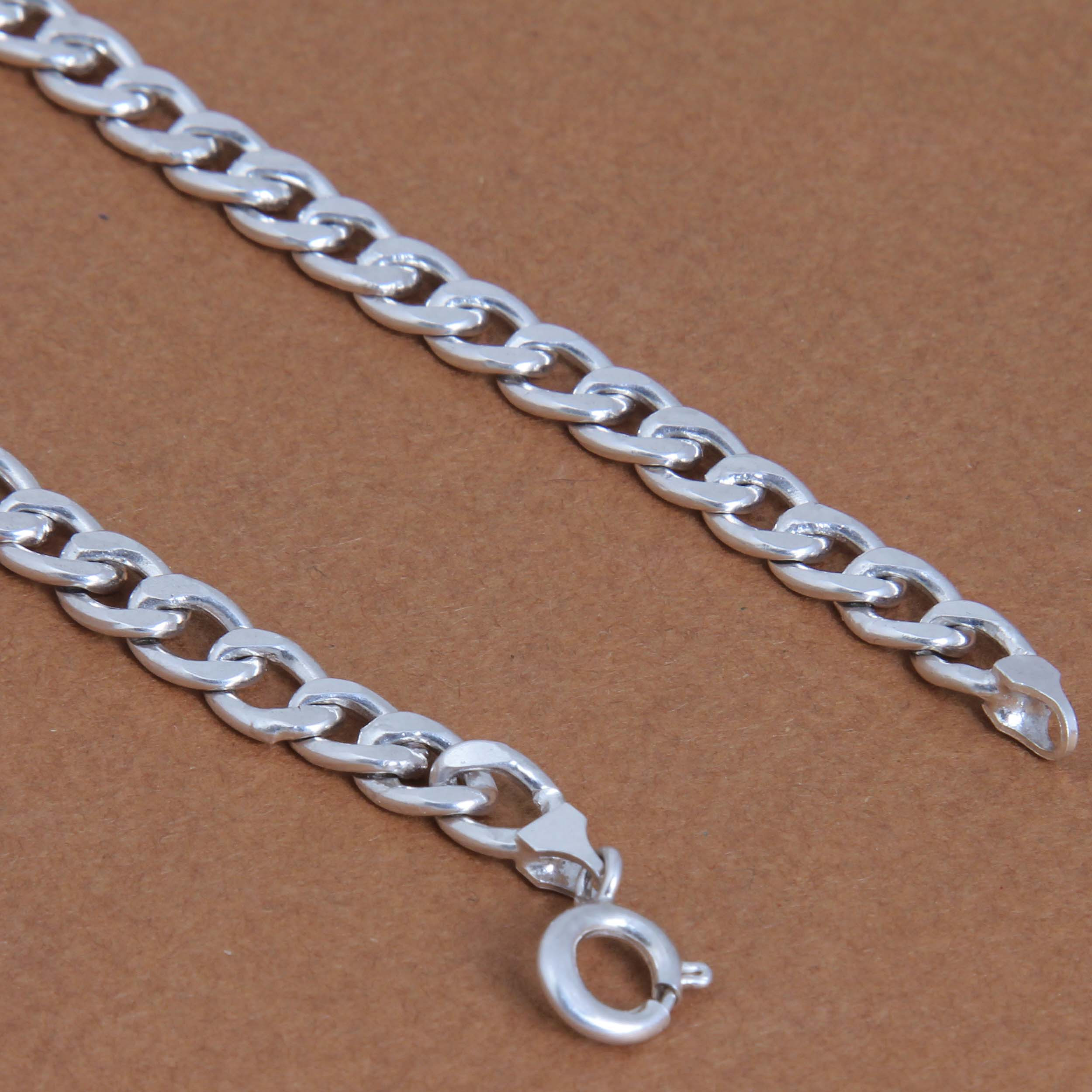 زنجیر نقره مردانه کد ZR_075