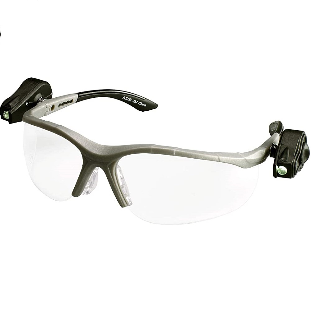 عینک ایمنی آ او سیفتی مدل  چراغ دار LED Light vision 2